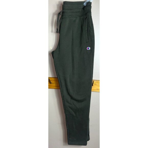 Champion Sweatpants Green Taper Leg Casual Lounge Pockets Sportswear Womens M - Picture 3 of 9